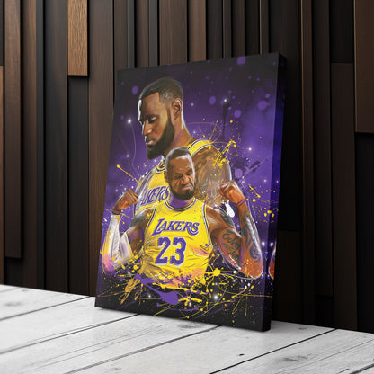 LeBron James Lakers Canvas Print | Basketball Legend Wall Art