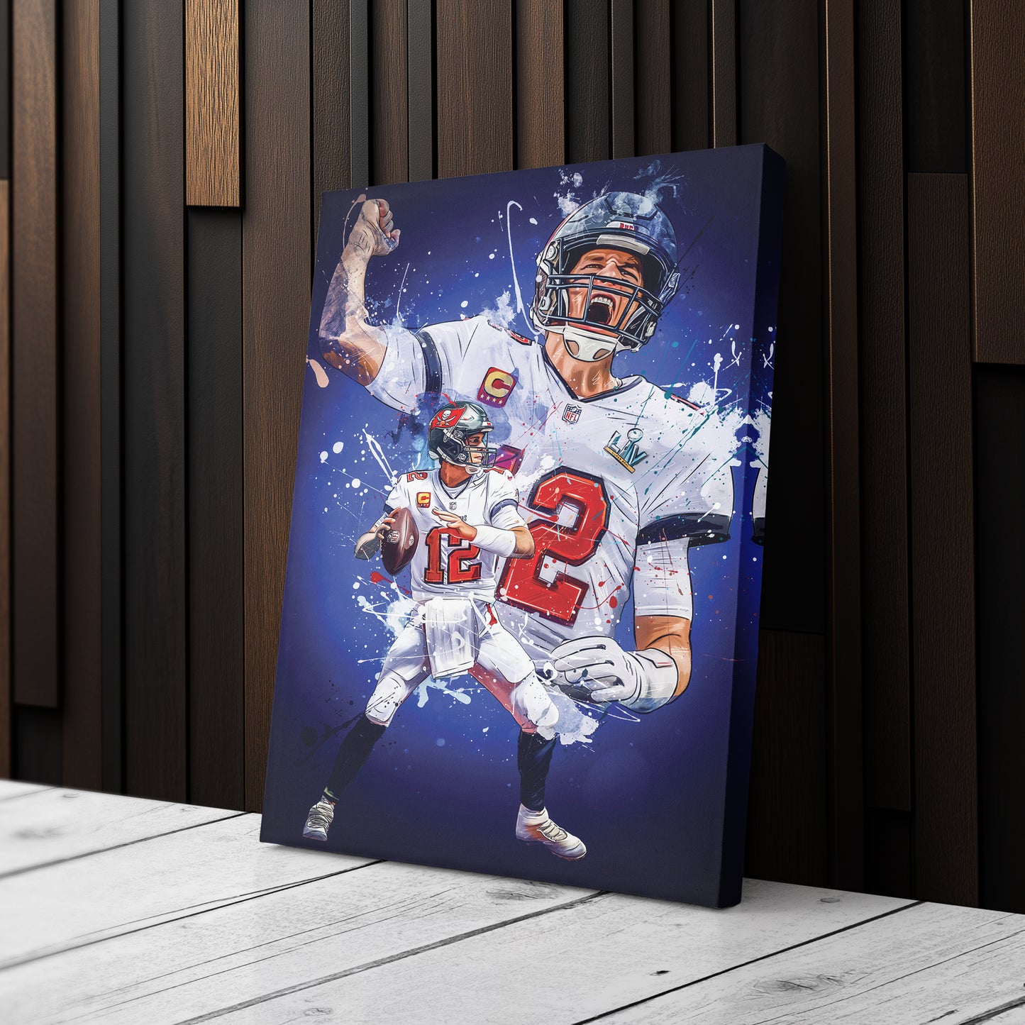 Tom Brady Buccaneers Canvas Print | Tampa Bay Football Wall Art
