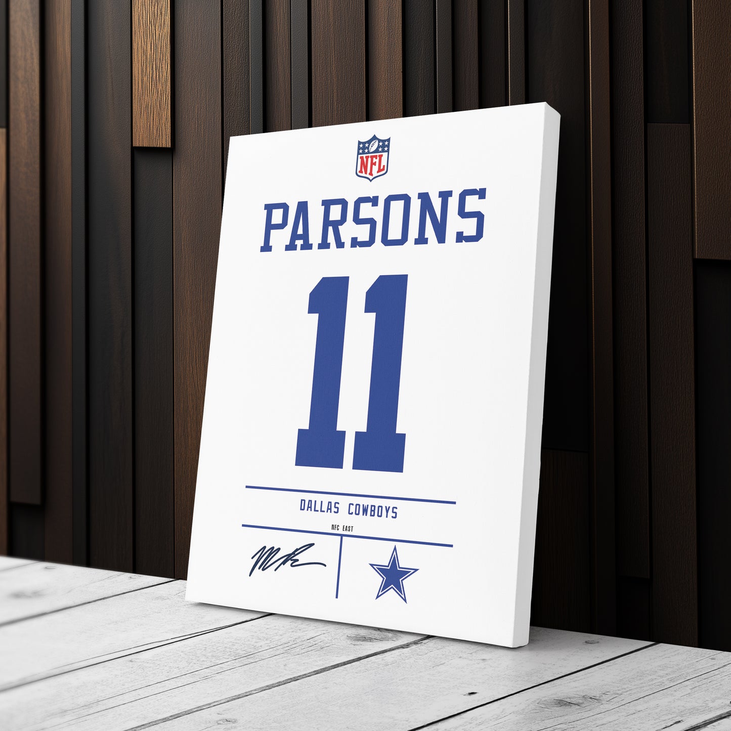 Micah Parsons Cowboys Jersey Canvas Print | Wall Art Decor