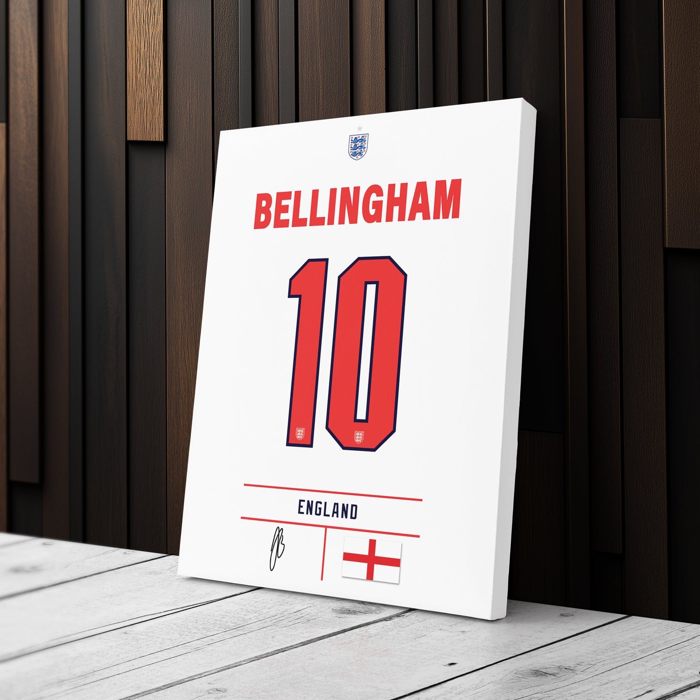 Jude Bellingham England Jersey Canvas Wall Art
