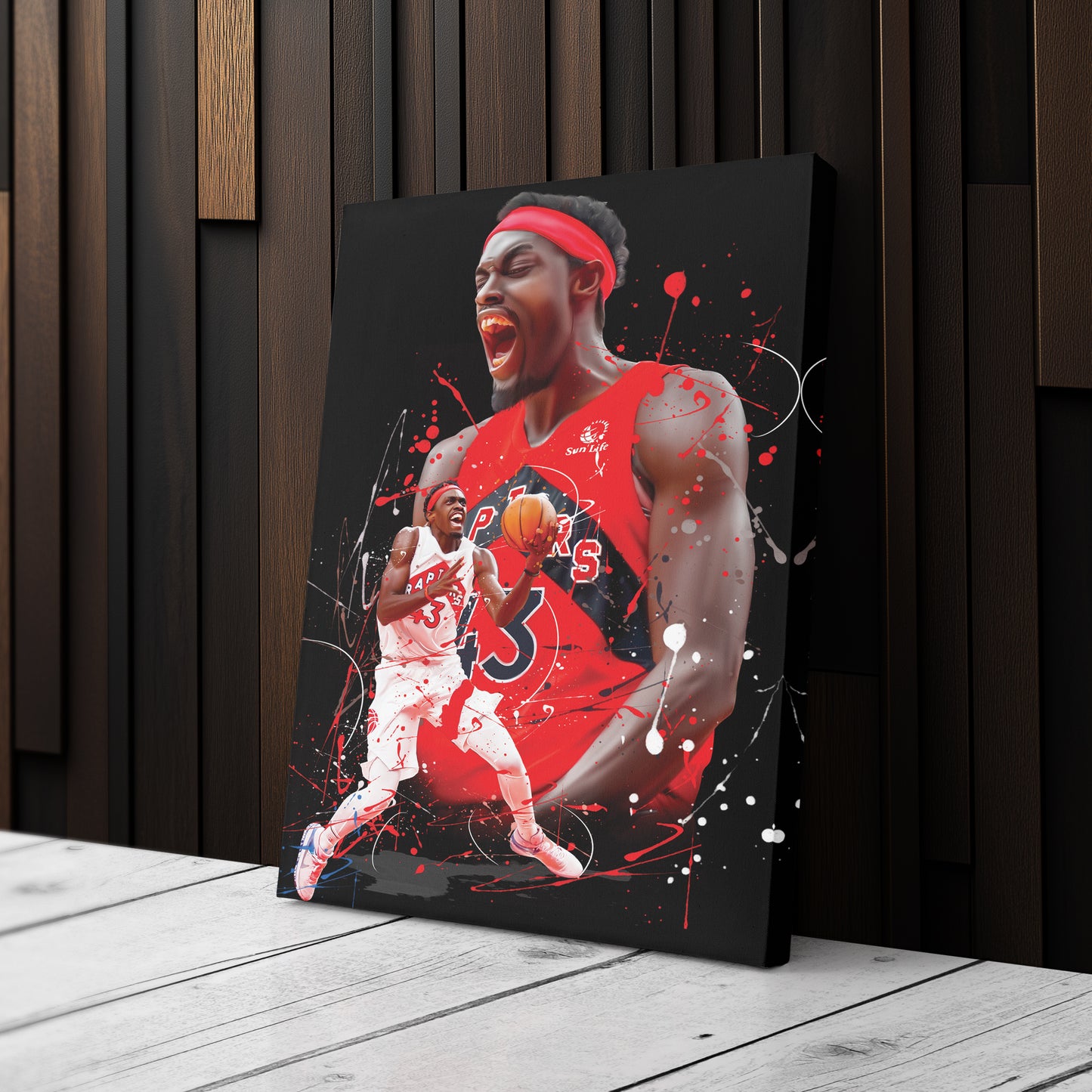 Pascal Siakam Raptors Canvas Print | Toronto Basketball Wall Art