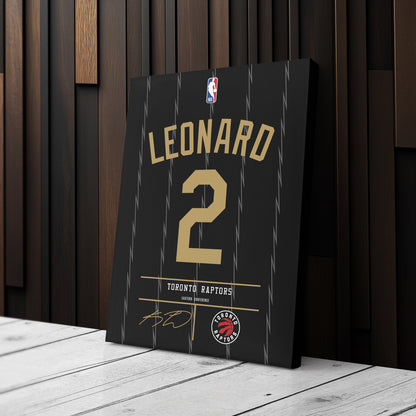 Kawhi Leonard Raptors Jersey Canvas Print | Wall Art Decor