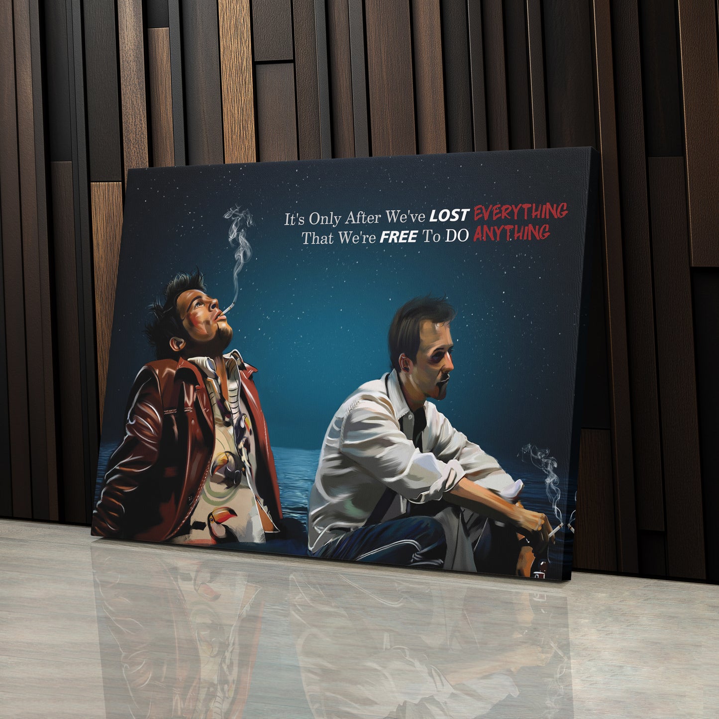 Fight Club "Nihilism" Quote Canvas Print | Cult Movie Wall Art