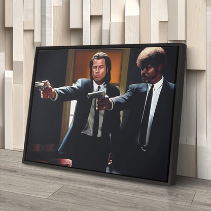 Pulp Fiction Gun Point Canvas Print | Cult Movie Wall Art