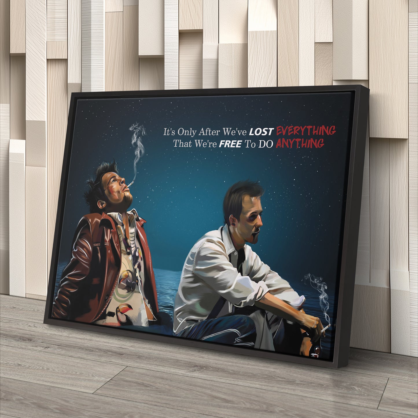 Fight Club "Nihilism" Quote Canvas Print | Cult Movie Wall Art