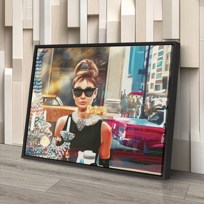 Breakfast at Tiffany’s Canvas Print | Audrey Hepburn Classic Wall Art