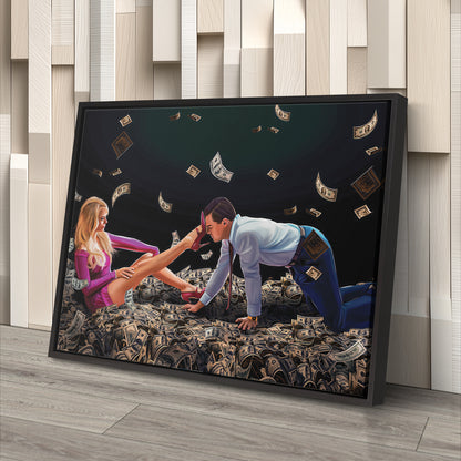 The Wolf of Wall Street Iconic Scene Canvas Print | Movie-Inspired Wall Art