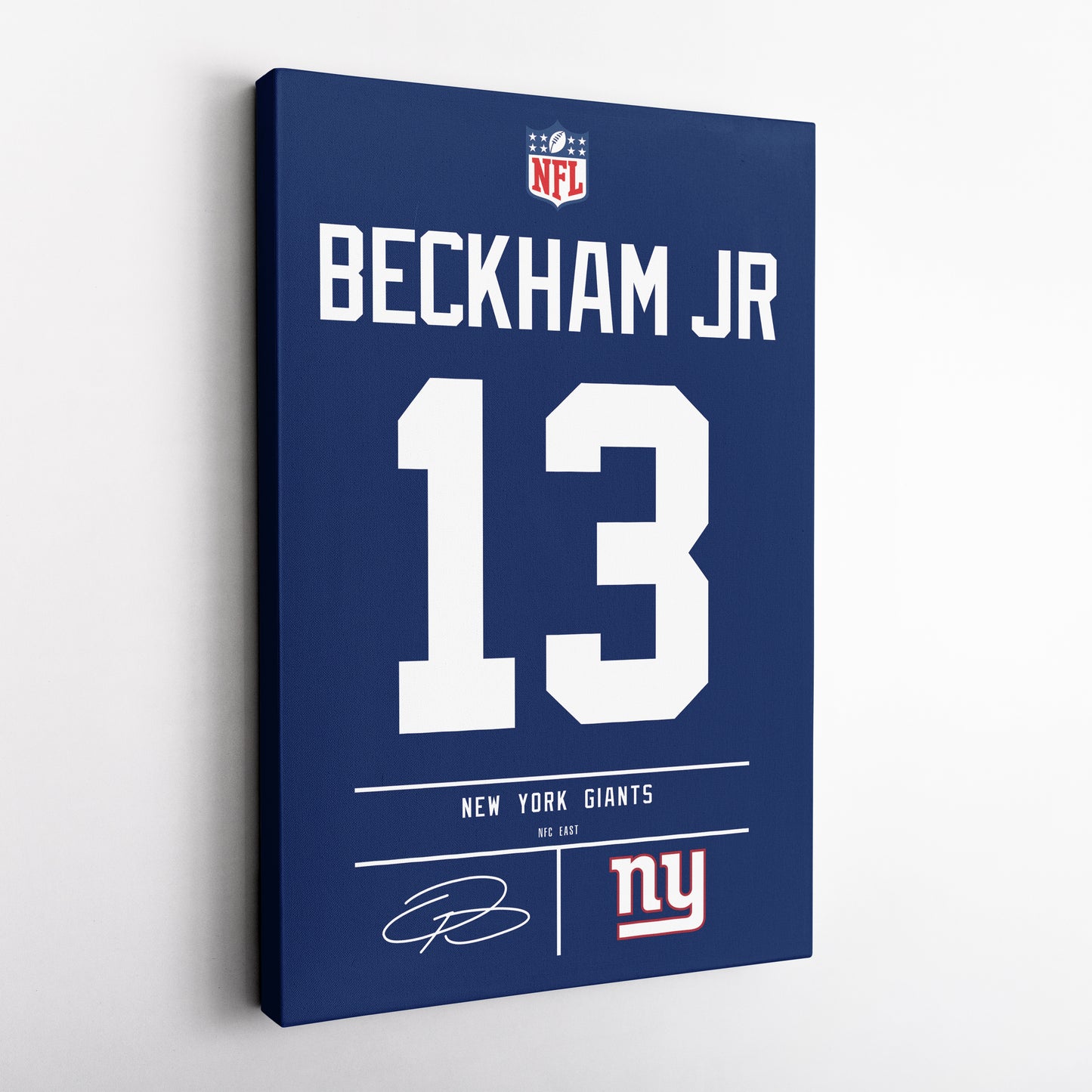 Odell Beckham Jr. Giants Jersey Canvas Print | Wall Art Decor