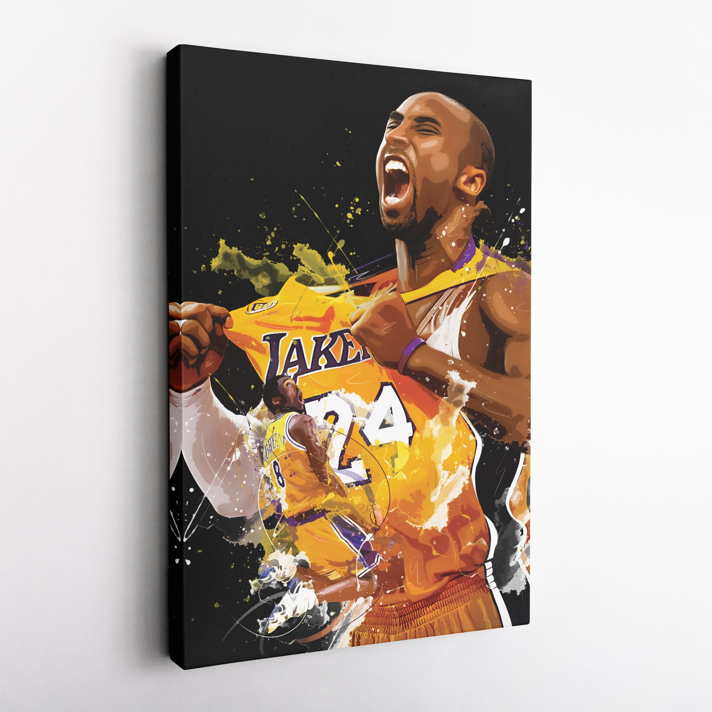 Kobe Bryant Lakers Canvas Print | Los Angeles Basketball Wall Art