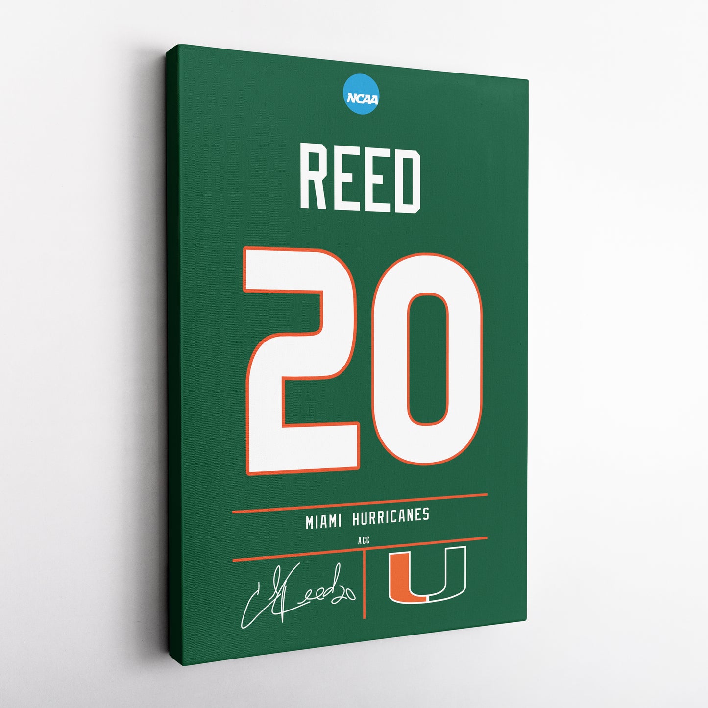 Ed Reed Hurricanes Jersey Canvas Print | Wall Art Decor