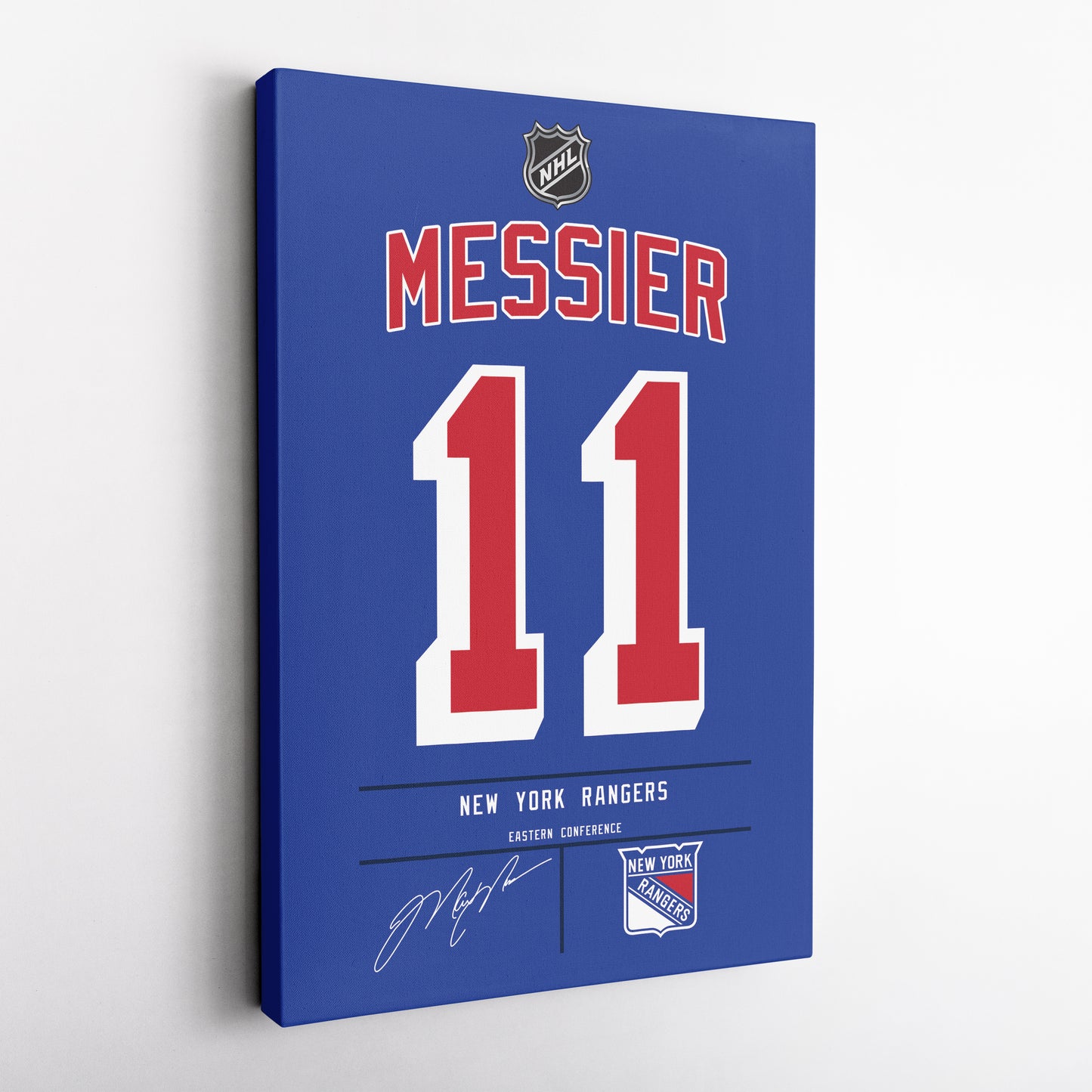 Mark Messier Rangers Jersey Canvas Print | Wall Art Decor