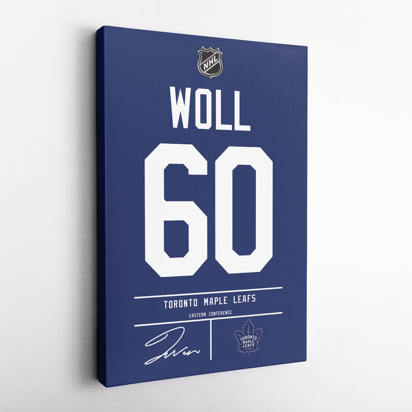 Joseph Woll Maple Leafs Jersey Canvas Print | Wall Art Decor