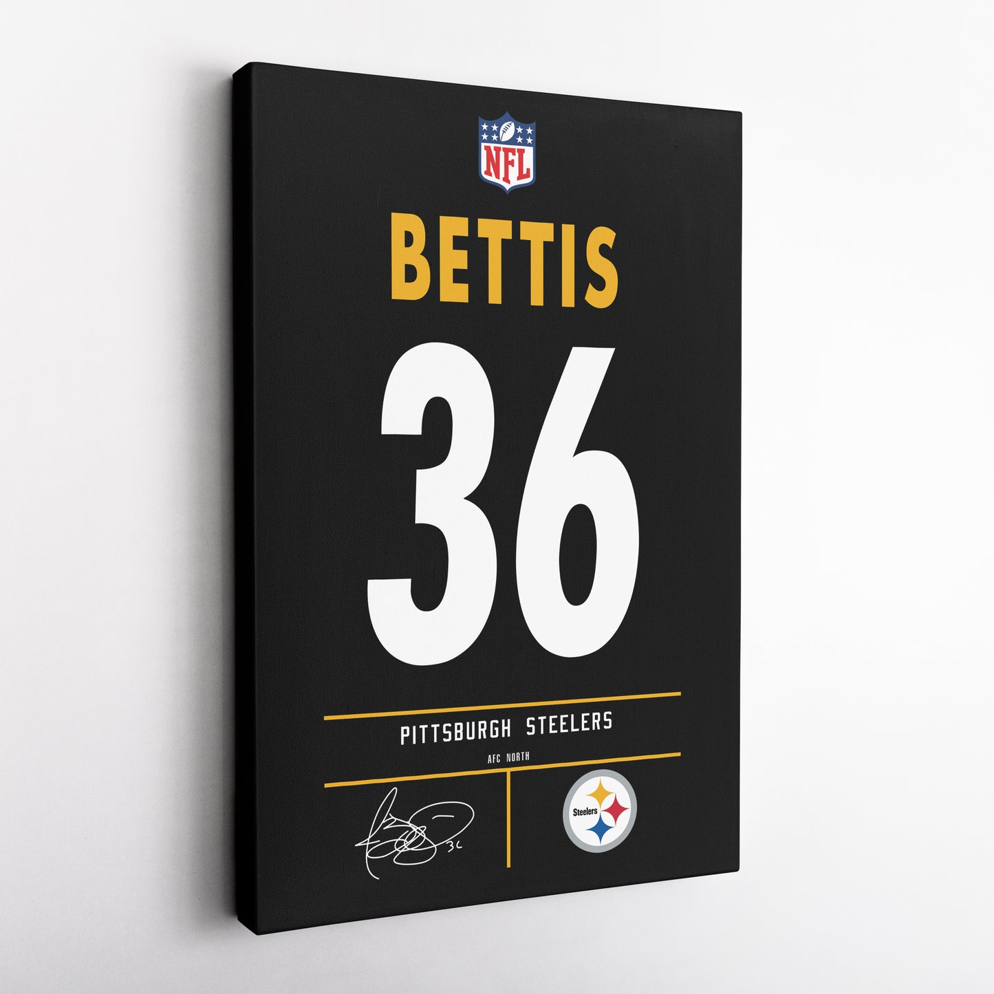 Jerome Bettis Steelers Jersey Canvas Print | Wall Art Decor