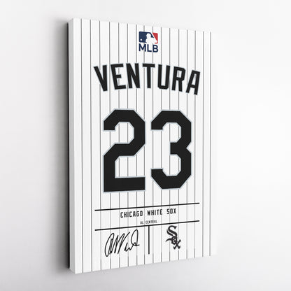 Robin Ventura Chicago White Sox Jersey Canvas Wall Art
