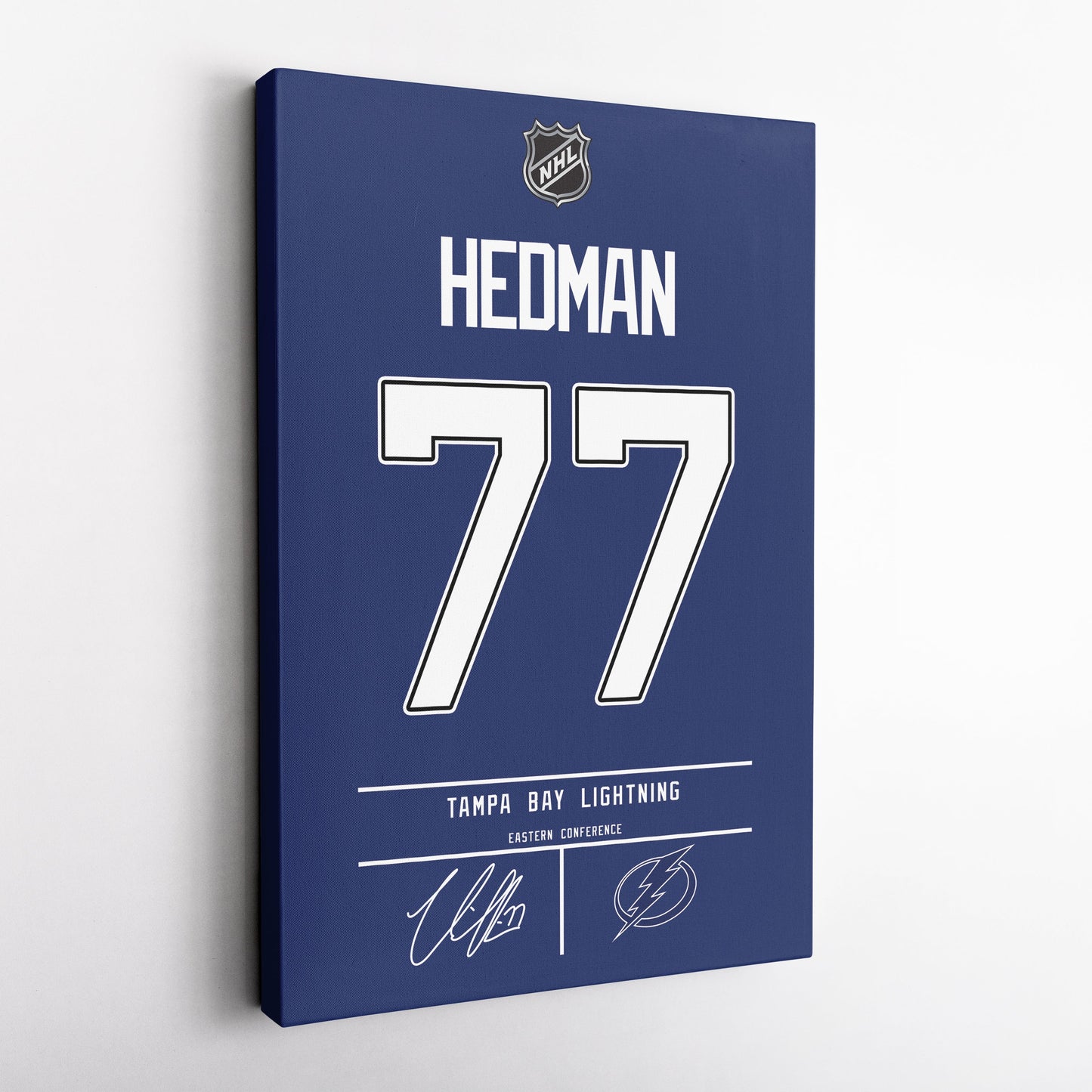 Victor Hedman Lightning Jersey Canvas Print | Wall Art Decor