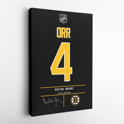Bobby Orr Bruins Jersey Canvas Print | Wall Art Decor