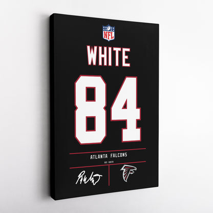 Roddy White Atlanta Falcons Jersey Canvas Wall Art