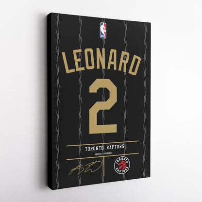 Kawhi Leonard Raptors Jersey Canvas Print | Wall Art Decor