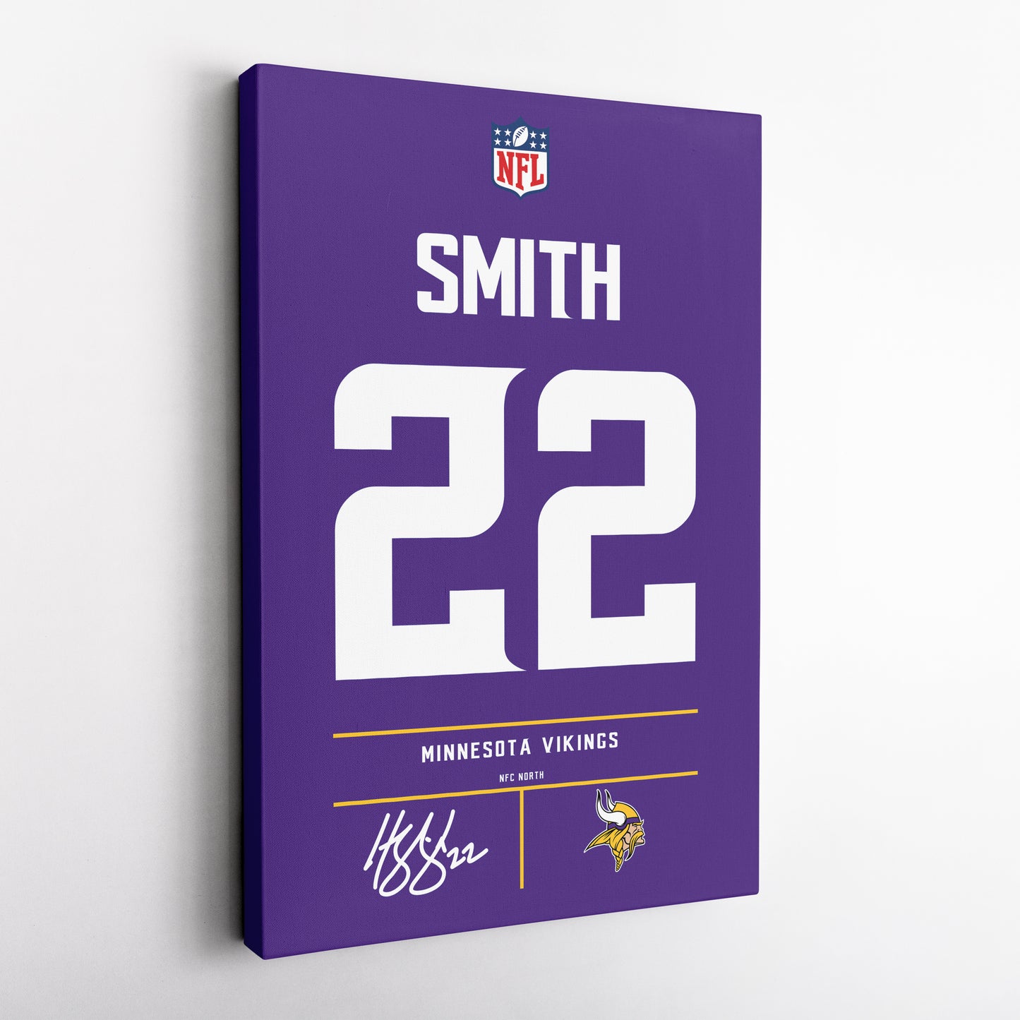 Harrison Smith Minnesota Vikings Jersey Canvas Wall Art