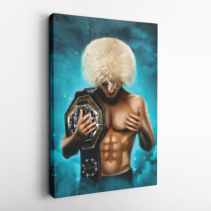 Khabib "The Eagle" Canvas Print | MMA Champion Wall Art