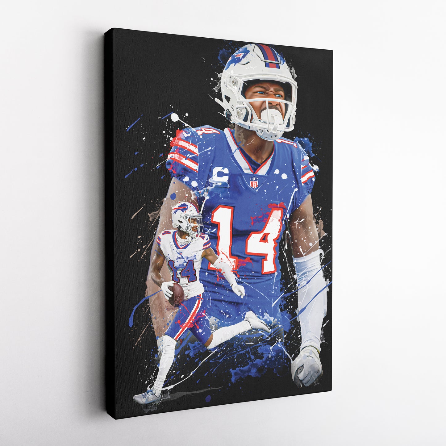 Stefon Diggs Bills Canvas Print | Buffalo Football Wall Art