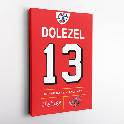 Clint Dolezel Rampage Jersey Canvas Print | Wall Art Decor