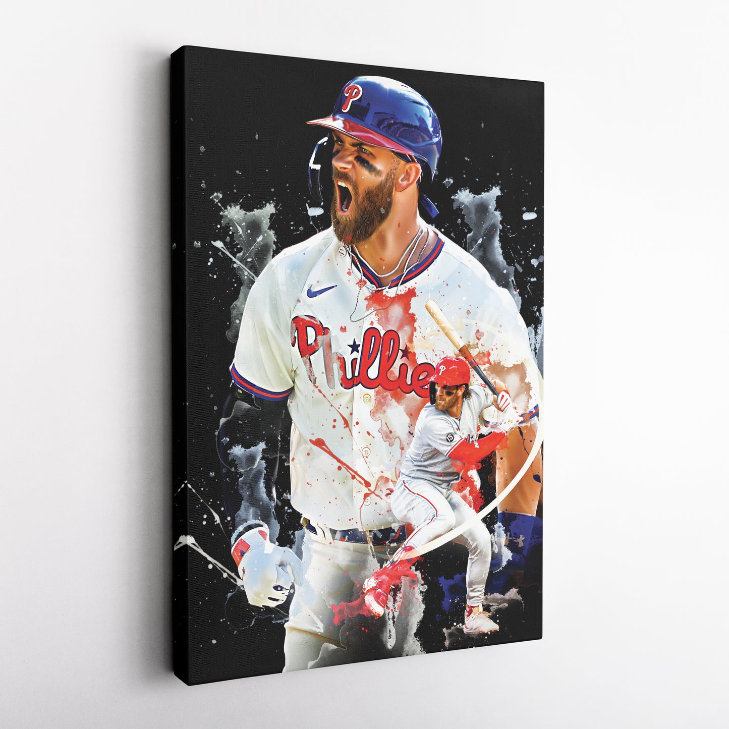 Bryce Harper Phillies Canvas Print | Philadelphia Baseball Wall Art