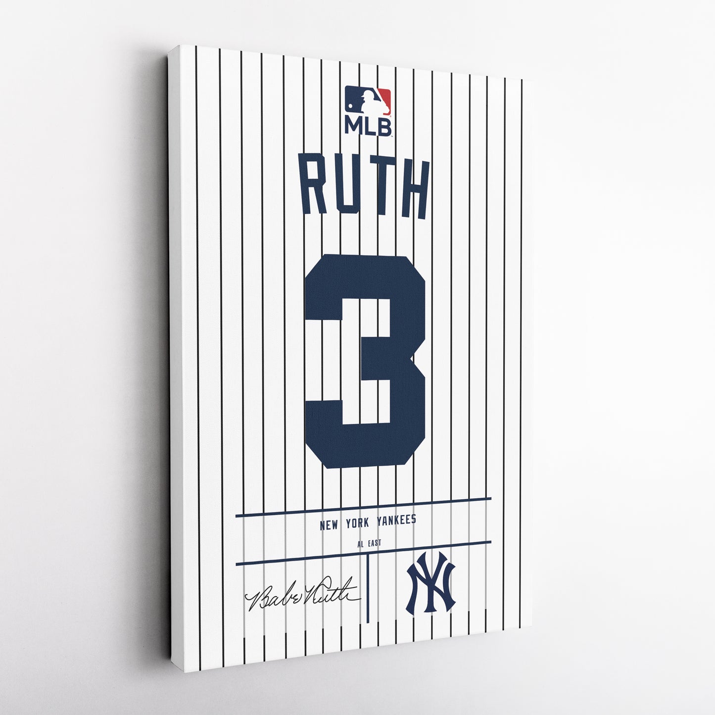 Babe Ruth Yankees Jersey Canvas Print | Wall Art Decor