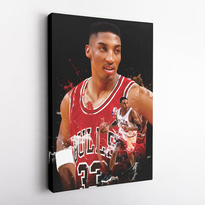 Scottie Pippen Bulls Canvas Print | Chicago Basketball Wall Art