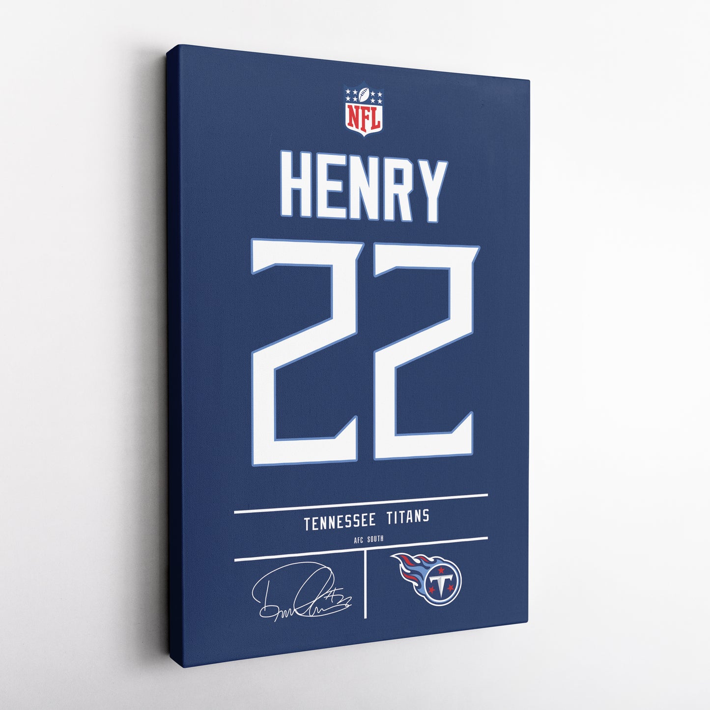 Derrick Henry Titans Jersey Canvas Print | Wall Art Decor