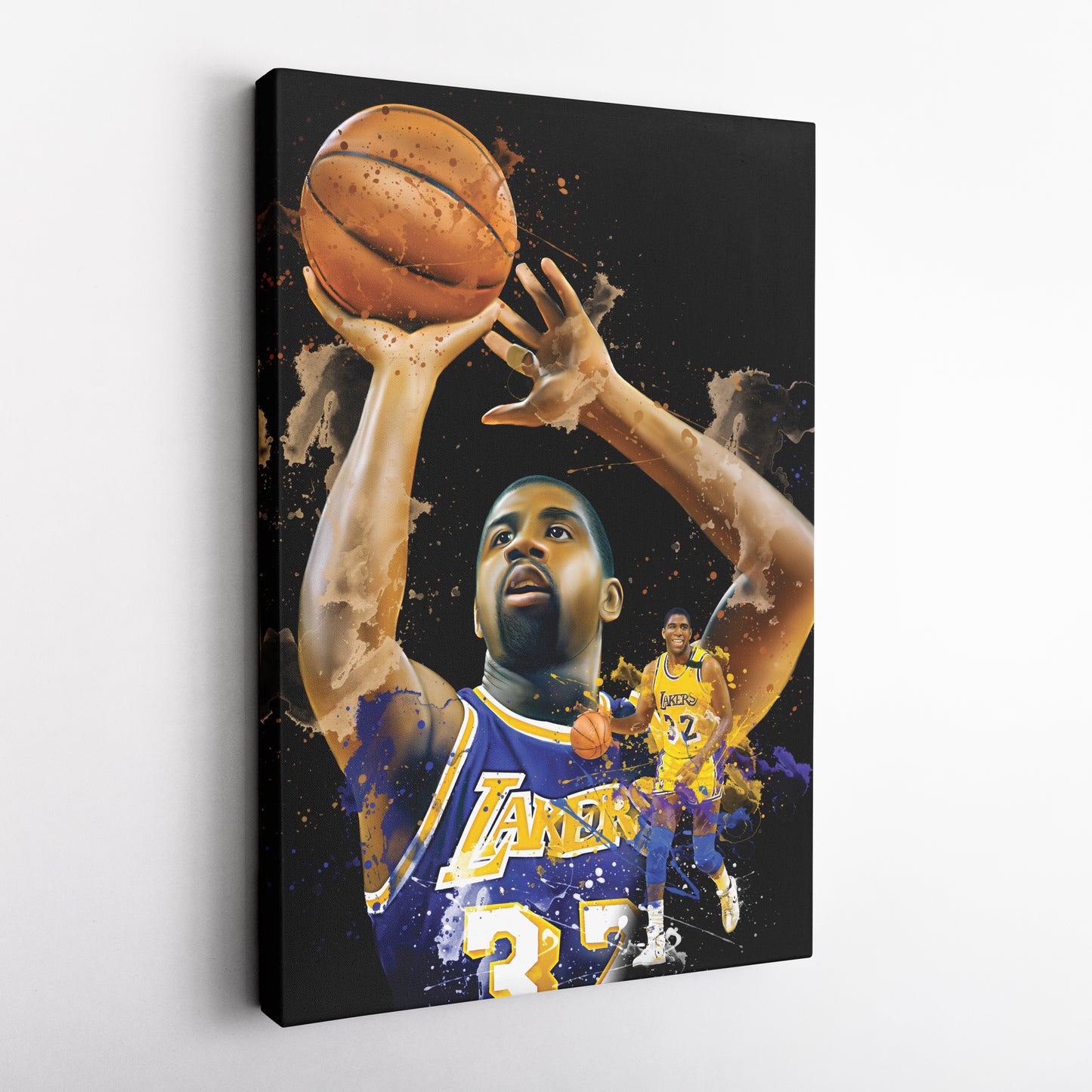 Magic Johnson Lakers Canvas Print | Los Angeles Basketball Wall Art