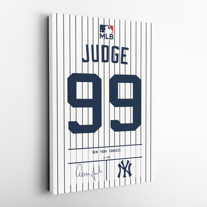 Aaron Judge Yankees Jersey Canvas Print | Wall Art Decor