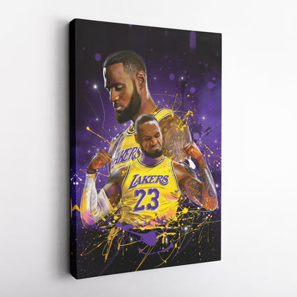 LeBron James Lakers Canvas Print | Basketball Legend Wall Art
