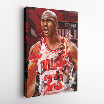 Michael Jordan Bulls Canvas Print | Chicago Basketball Wall Art