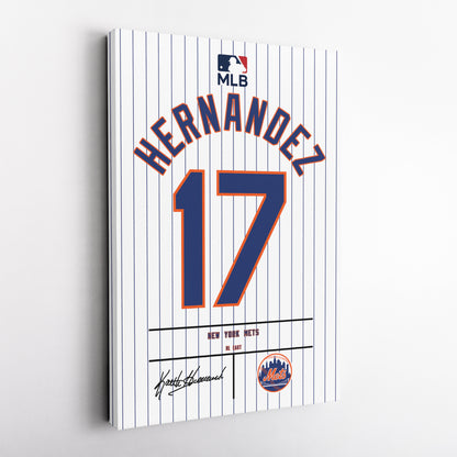 Keith Hernandez New York Mets Jersey Canvas Wall Art