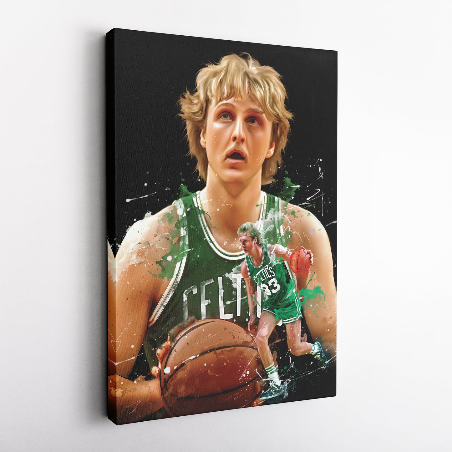 Larry Bird Celtics Canvas Print | Boston Basketball Wall Art