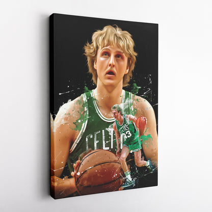 Larry Bird Celtics Canvas Print | Boston Basketball Wall Art
