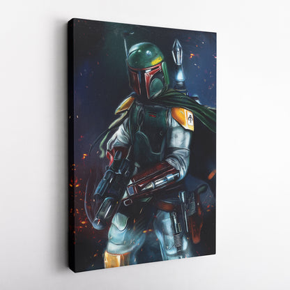 Boba Fett Canvas Print | Star Wars Bounty Hunter Wall Art