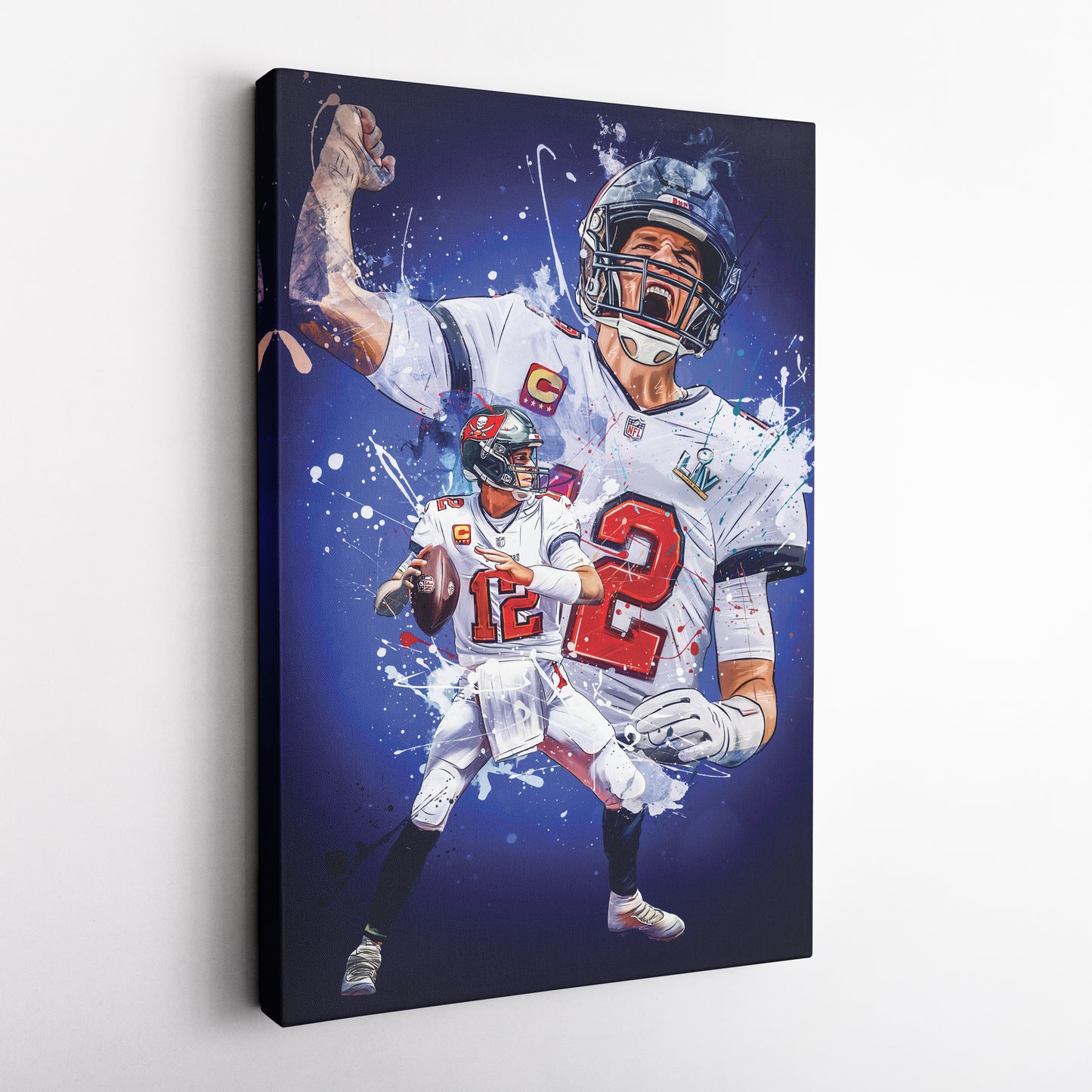 Tom Brady Buccaneers Canvas Print | Tampa Bay Football Wall Art