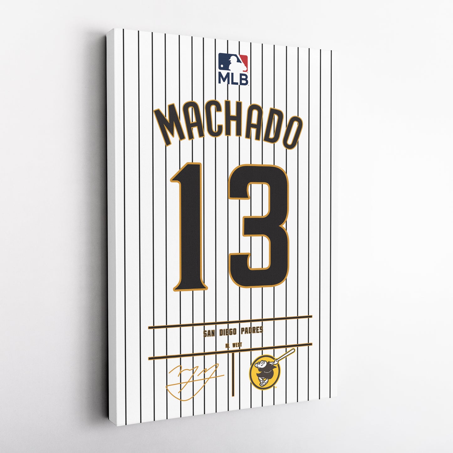 Manny Machado Padres Jersey Canvas Print | Wall Art Decor
