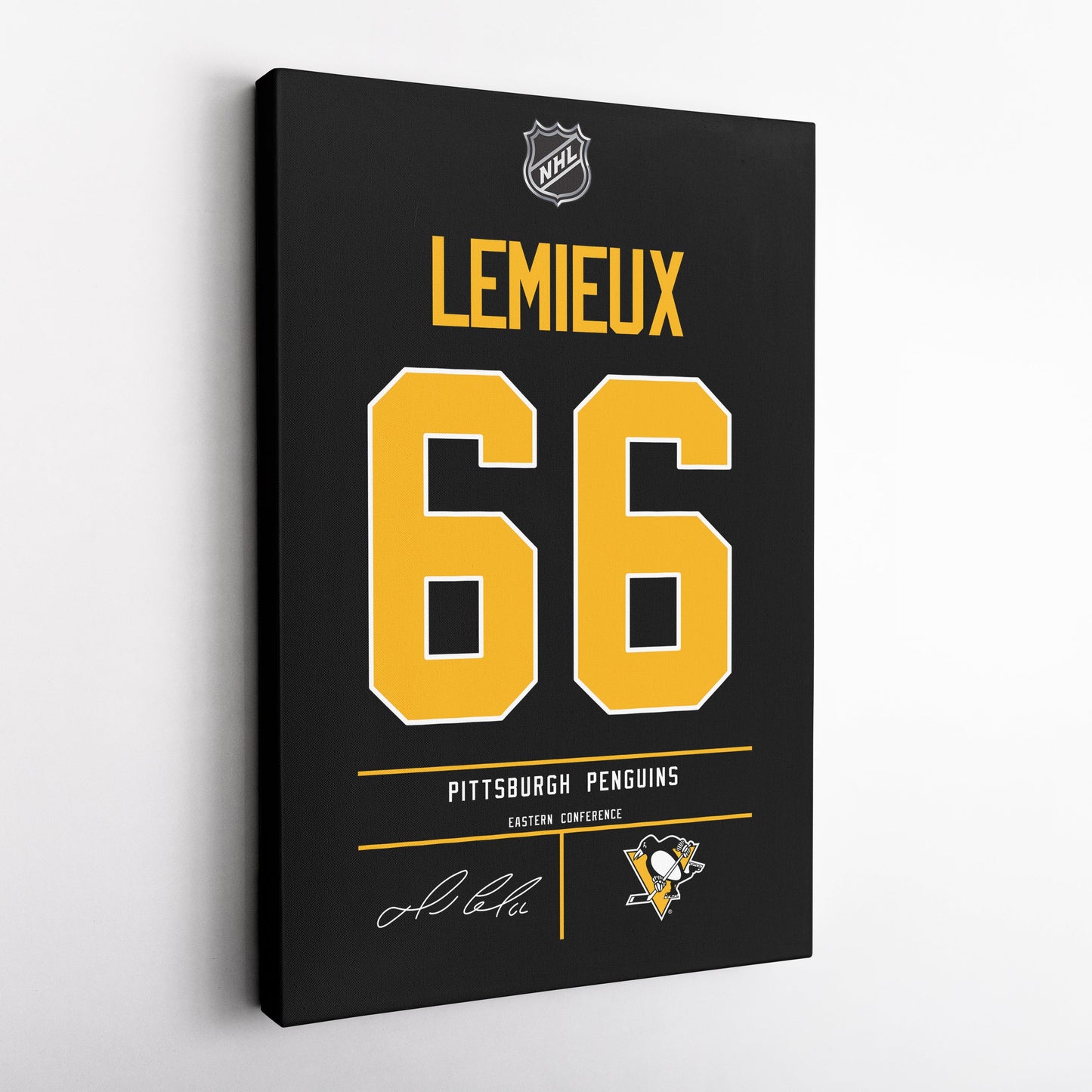 Mario Lemieux Penguins Jersey Canvas Print | Wall Art Decor