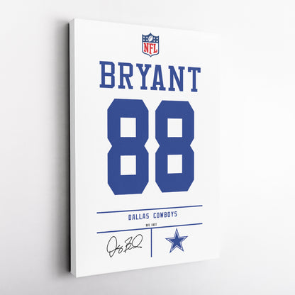 Dez Bryant Cowboys Jersey Canvas Print | Wall Art Decor