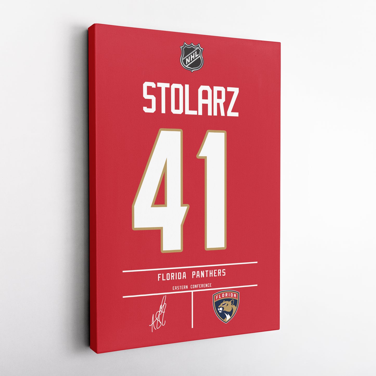Anthony Stolarz Panthers Jersey Canvas Print | Wall Art Decor