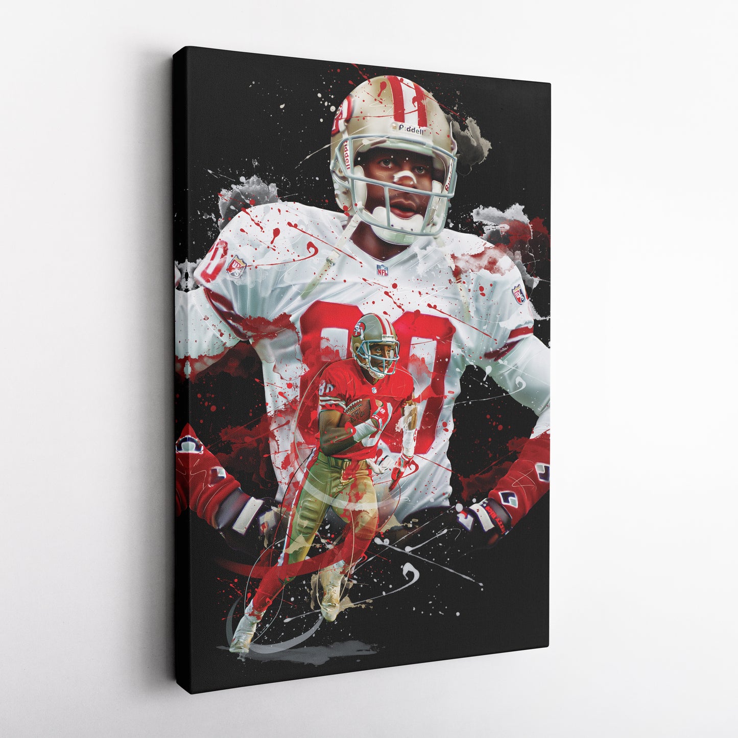 Jerry Rice 49ers Canvas Print | San Francisco Football Wall Art