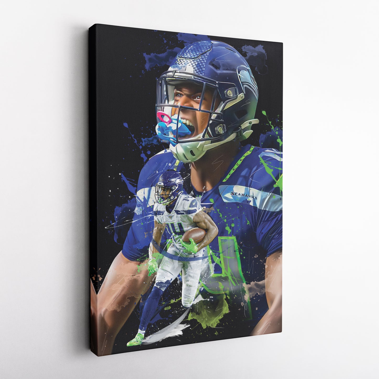 DK Metcalf Seahawks Canvas Print | Seattle Football Wall Art