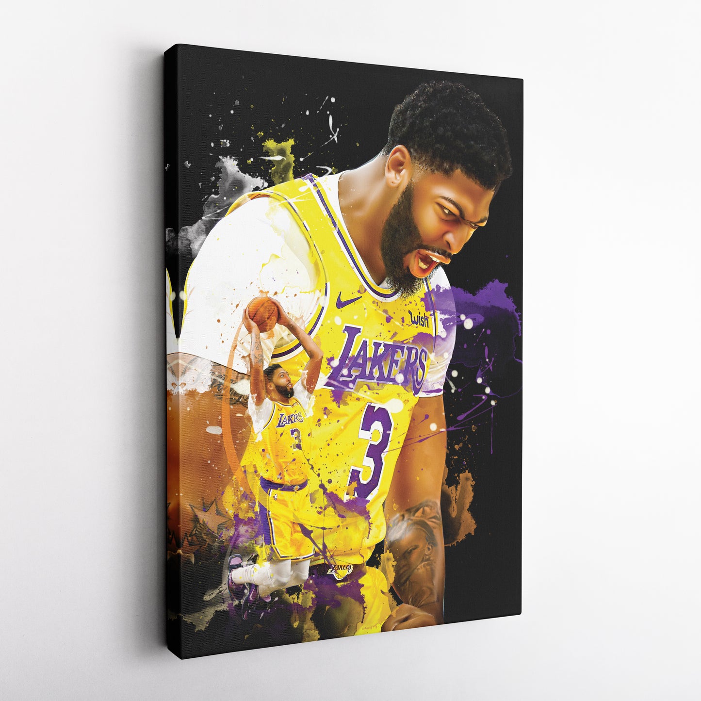 Anthony Davis Lakers Canvas Print | Los Angeles Basketball Wall Art