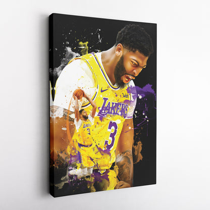 Anthony Davis Lakers Canvas Print | Los Angeles Basketball Wall Art