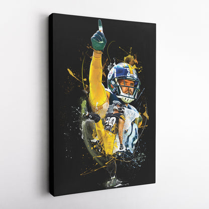 T.J. Watt Steelers Canvas Print | Pittsburgh Football Wall Art