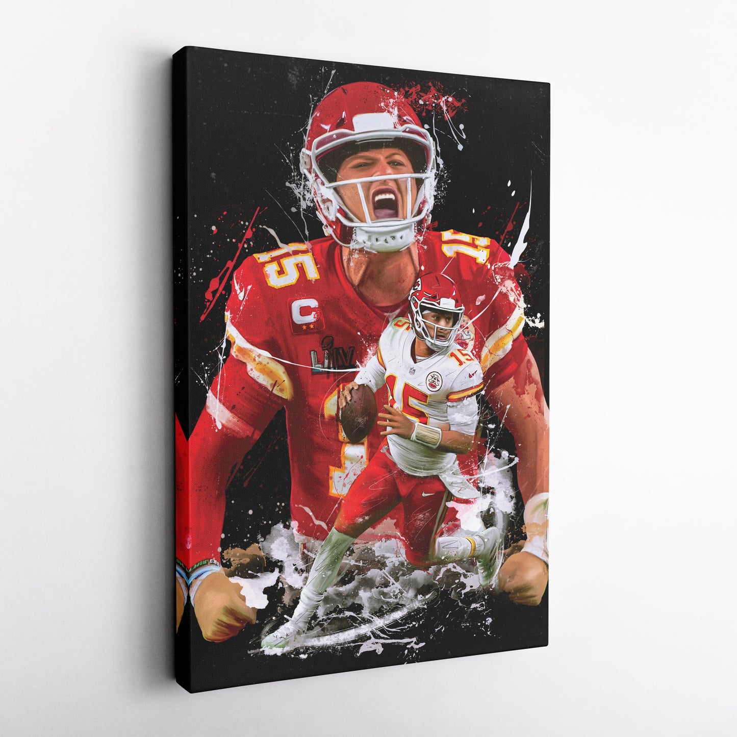 Patrick Mahomes Chiefs Canvas Print | Kansas City Football Wall Art