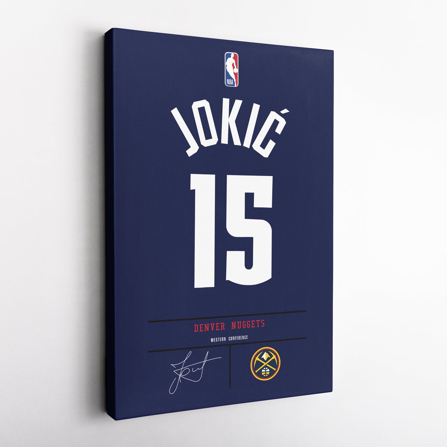 Nikola Jokic Nuggets Jersey Canvas Print | Wall Art Decor